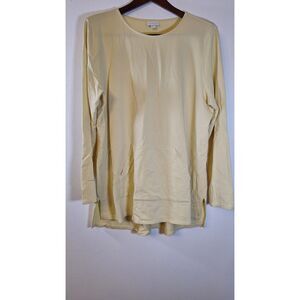 J JILL PURE JILL Women's Large Pima Cotton Pullover Top Casual Sporty On The‎ Go